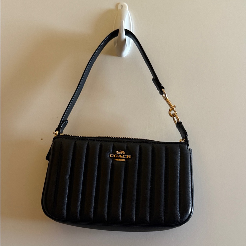 Coach Black Quilted Shoulder Bag